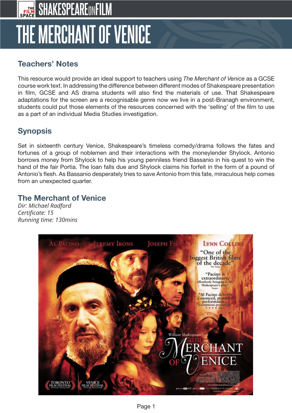 The Merchant of Venice