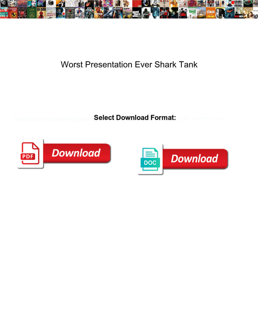 Worst Presentation Ever Shark Tank