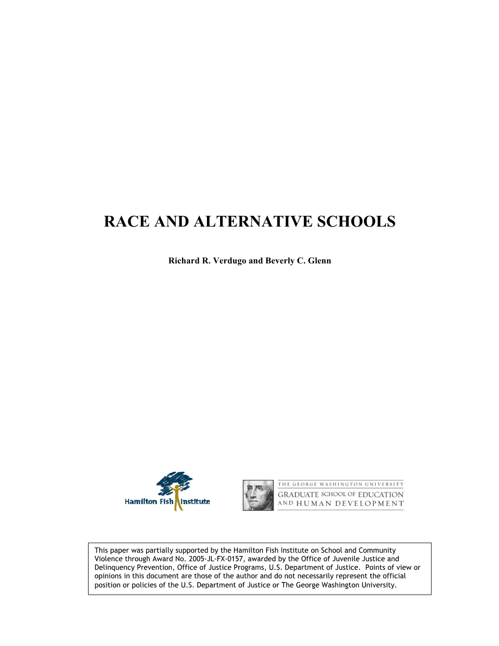 Race and Alternative Schools