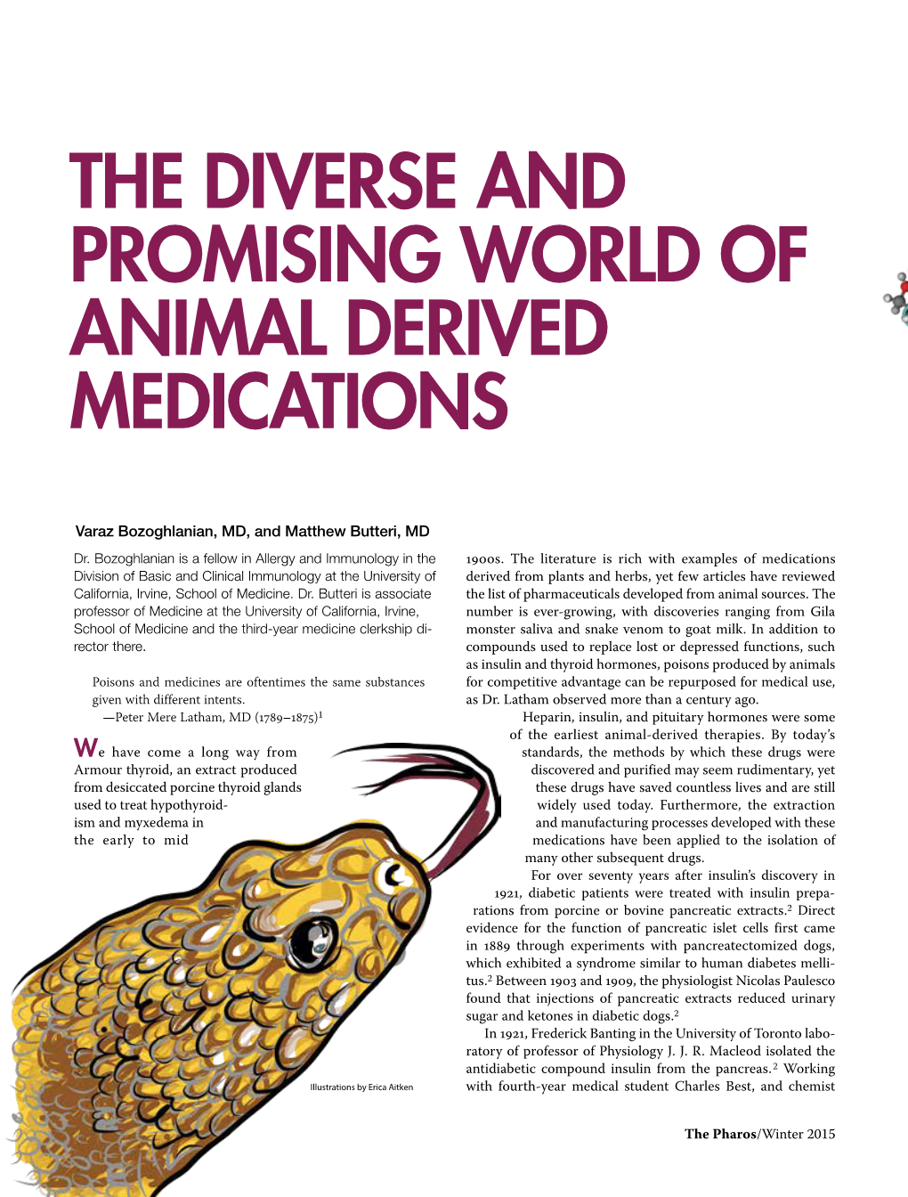 Animal-Derived Medications