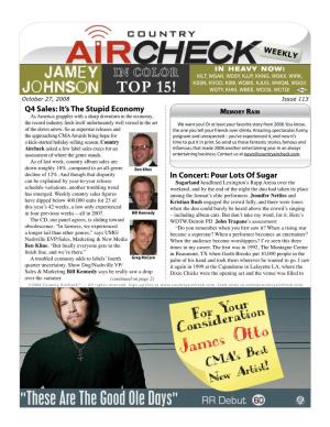 October 27, 2008 Issue 113