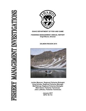 MGT 16-112 Salmon Region 2015 Fisheries Management