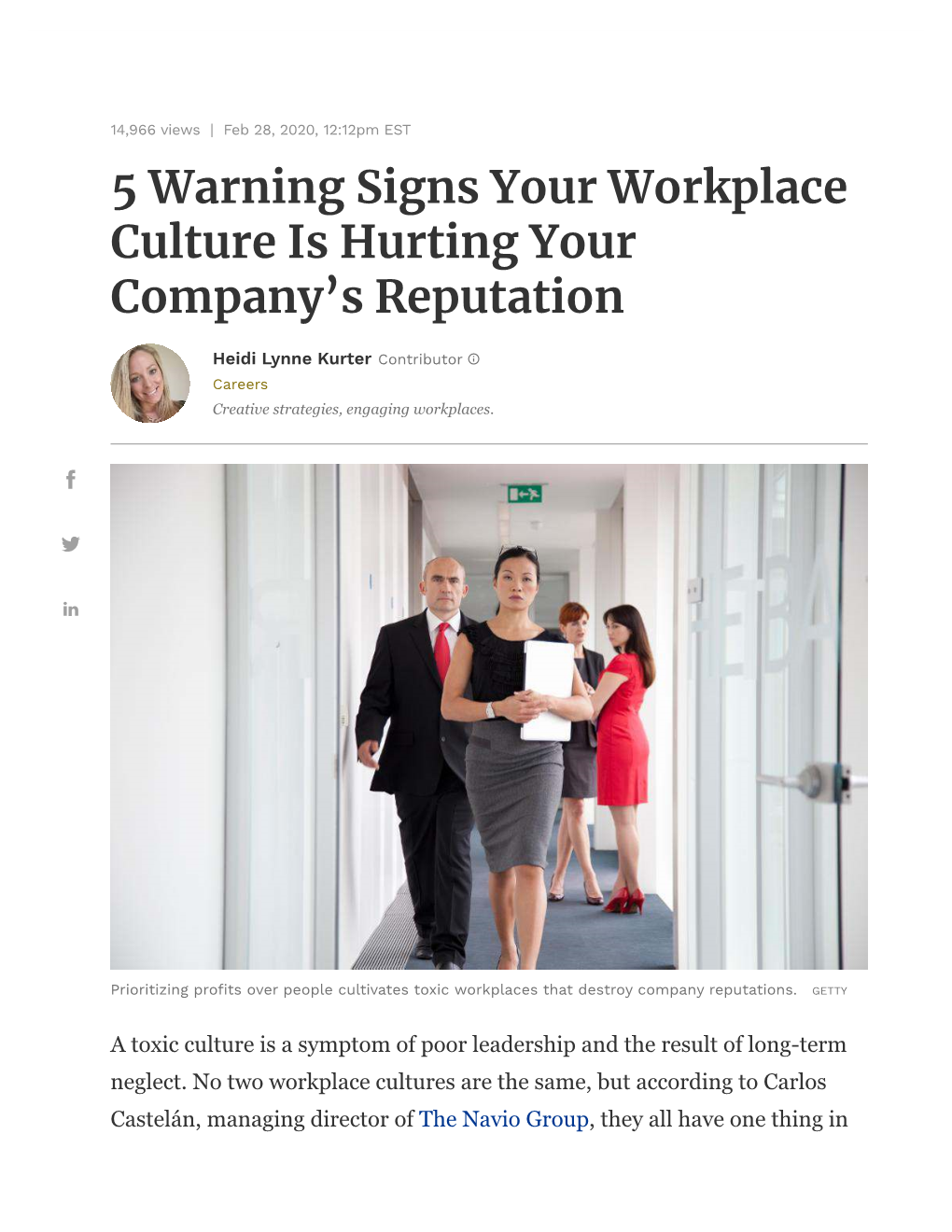5 Warning Signs Your Workplace Culture Is Hurting Your Company's