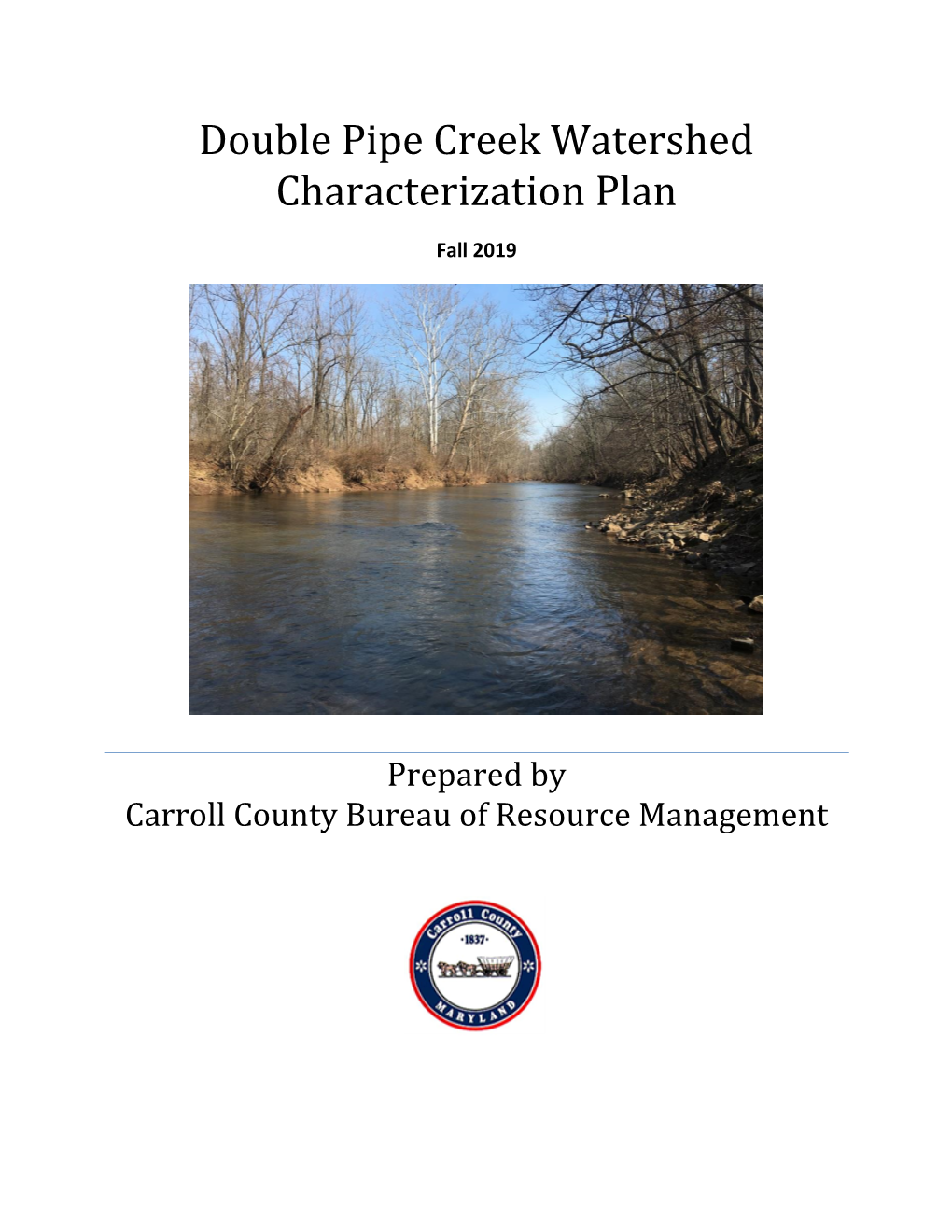 Double Pipe Creek Watershed Characterization Plan