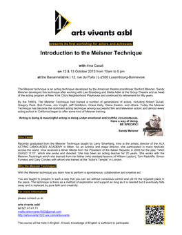 Arts Vivants Asbl