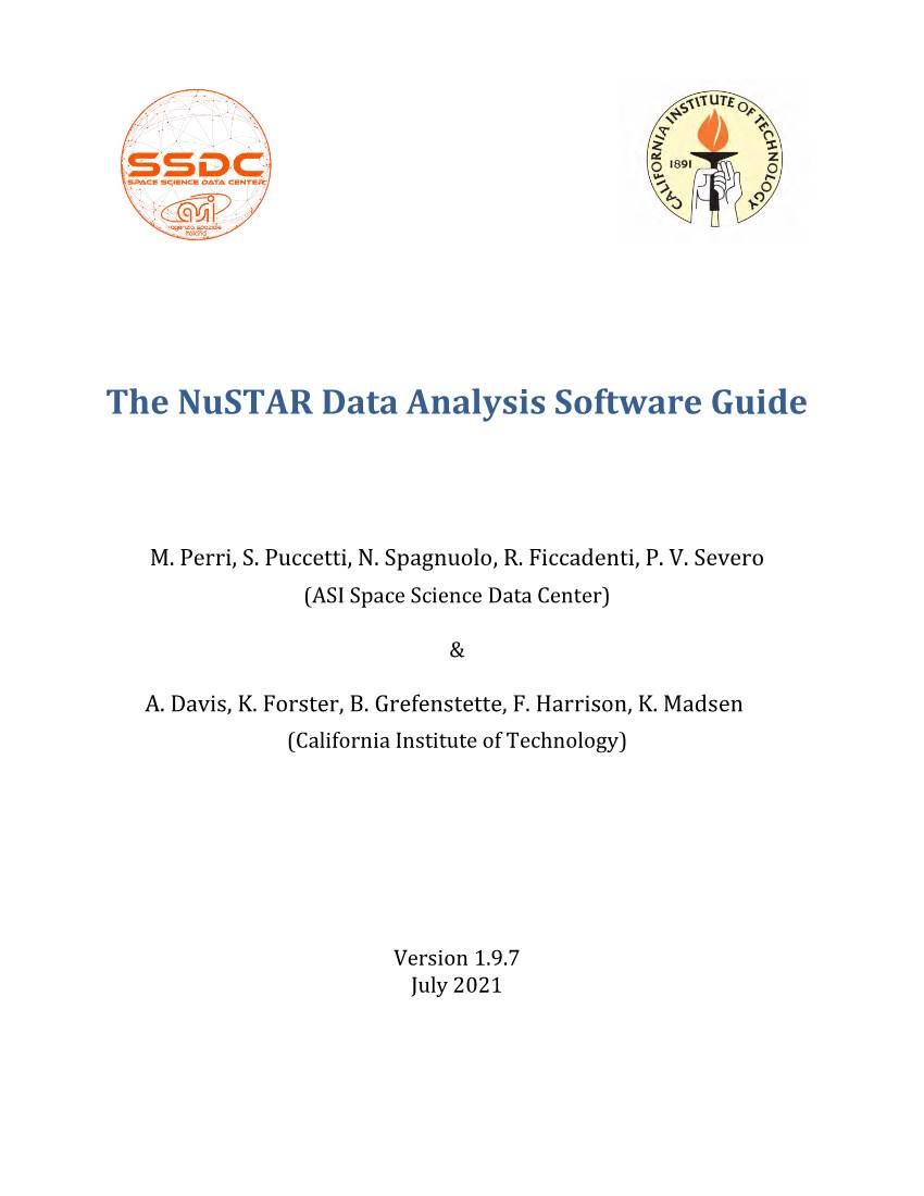 Nustar Data Analysis Software Guide