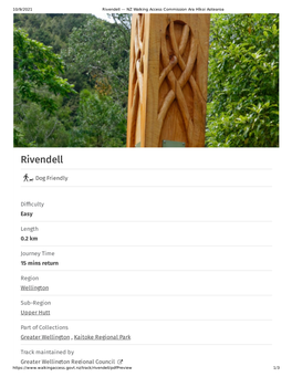 Rivendell — NZ Walking Access Commission Ara Hīkoi Aotearoa