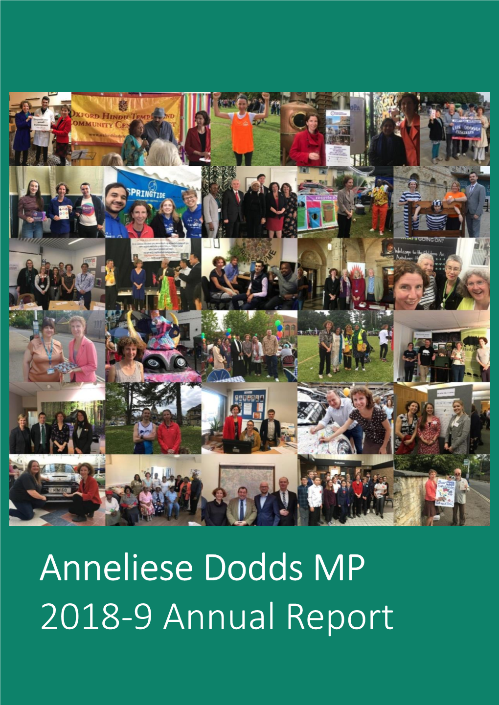 Anneliese Dodds MP 2018-9 Annual Report