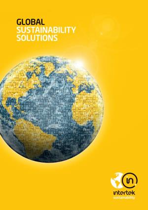 GLOBAL SUSTAINABILITY SOLUTIONS Sustainability Solutions