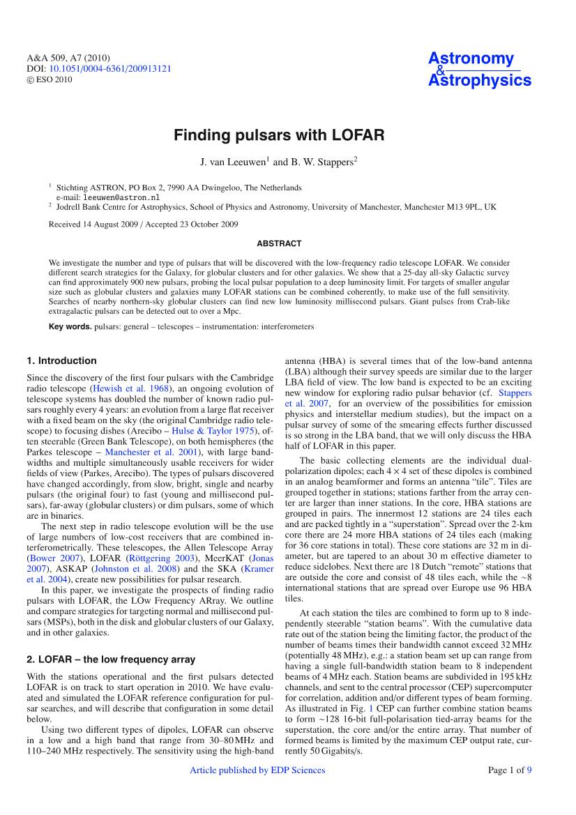 Finding Pulsars with LOFAR
