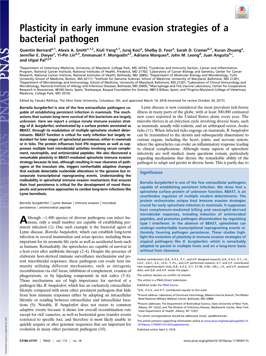 Plasticity in Early Immune Evasion Strategies of a Bacterial Pathogen