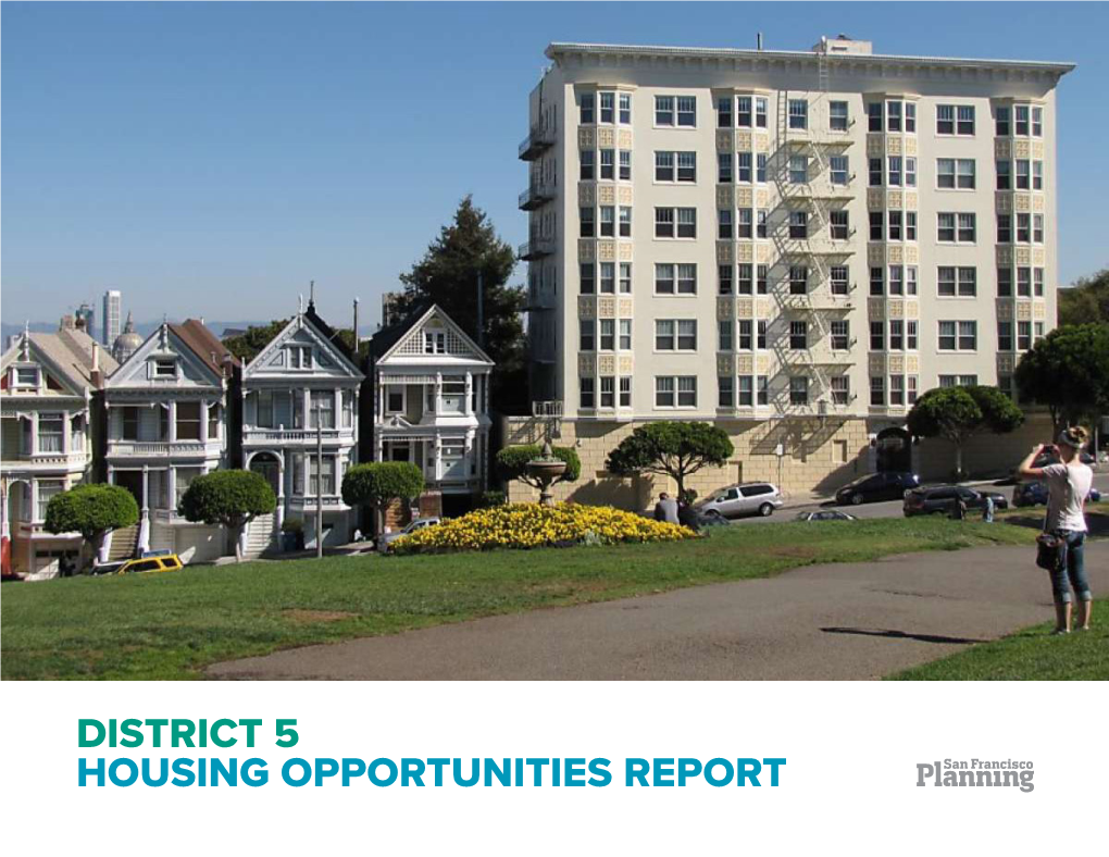 District 5 Housing Opportunities Report Acknowledgments