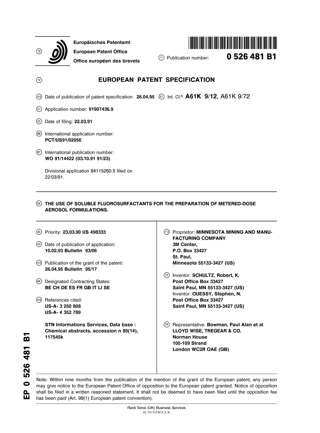 The Use of Soluble Fluorosurfactants for the Preparation of Metered-Dose Aerosol Formulations