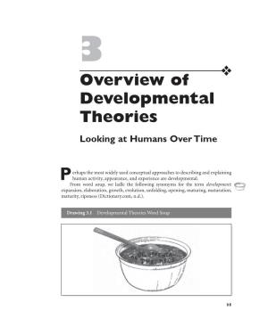 Chapter 3: Overview of Developmental Theories