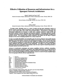 Effective Utilization of Resources and Infrastructure for a Spaceport Network Architecture