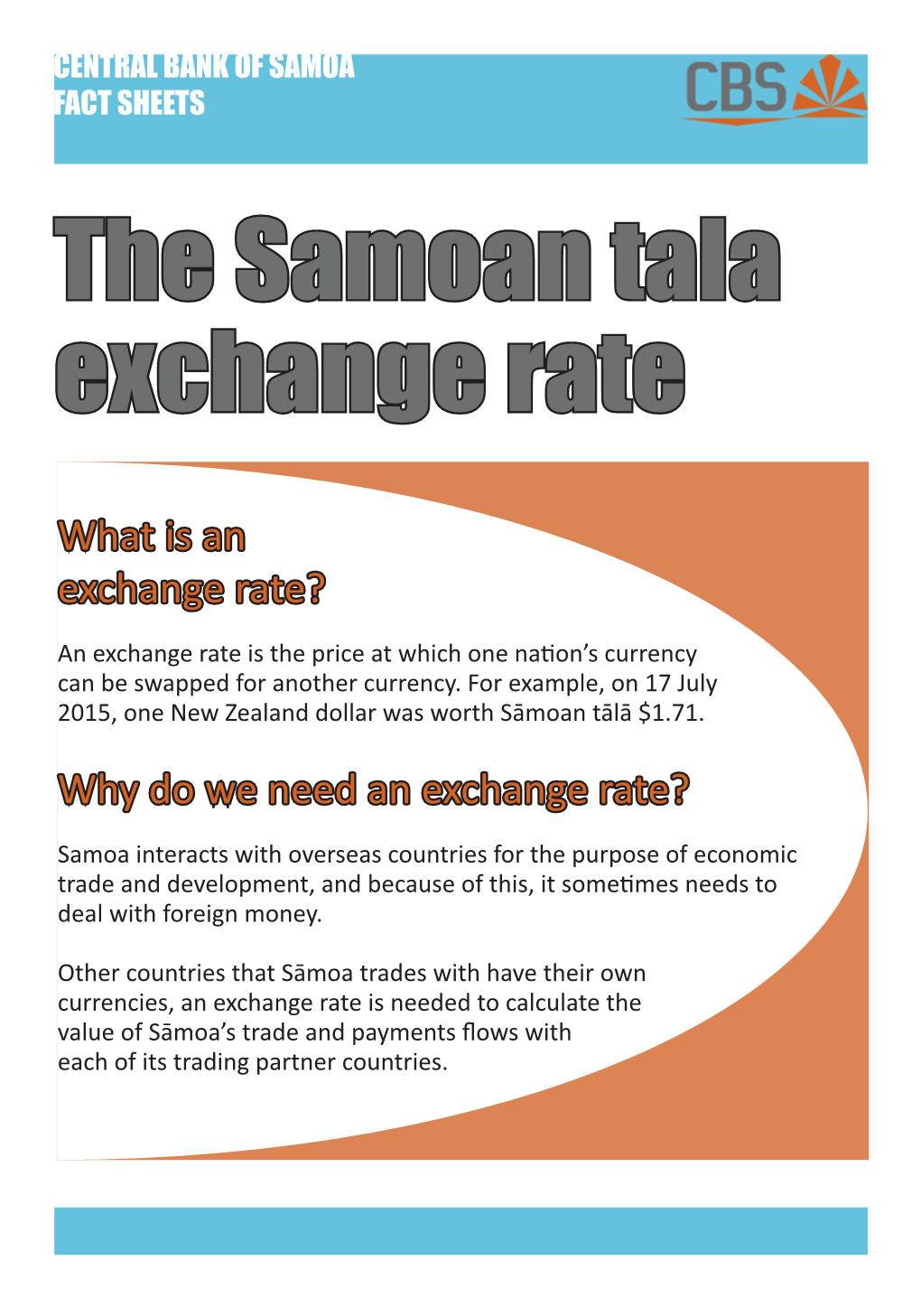 The Samoan Tala Exchange Rate