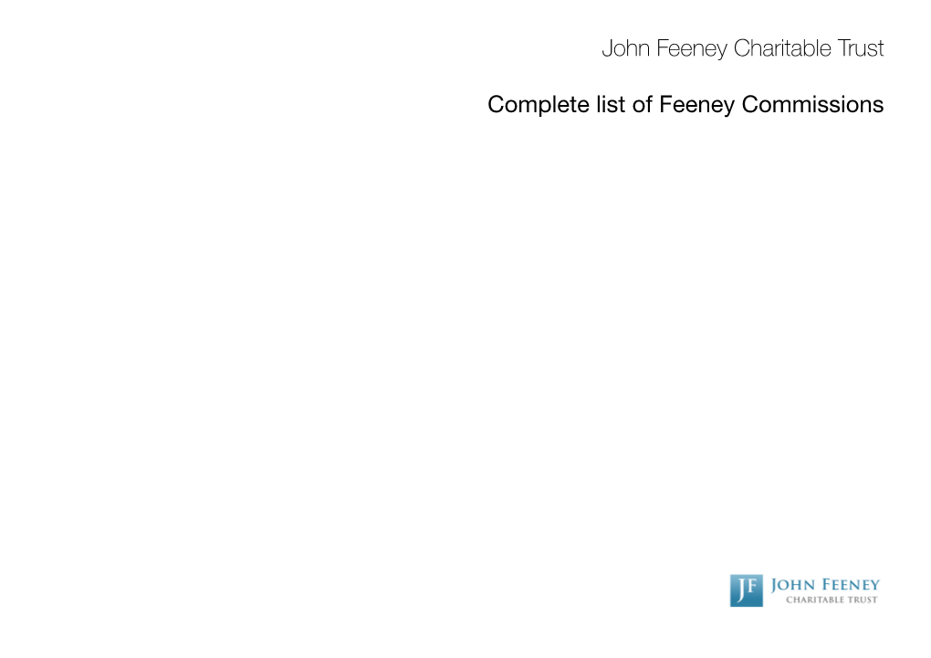 Feeeny Commsions for Updated 12.6.20