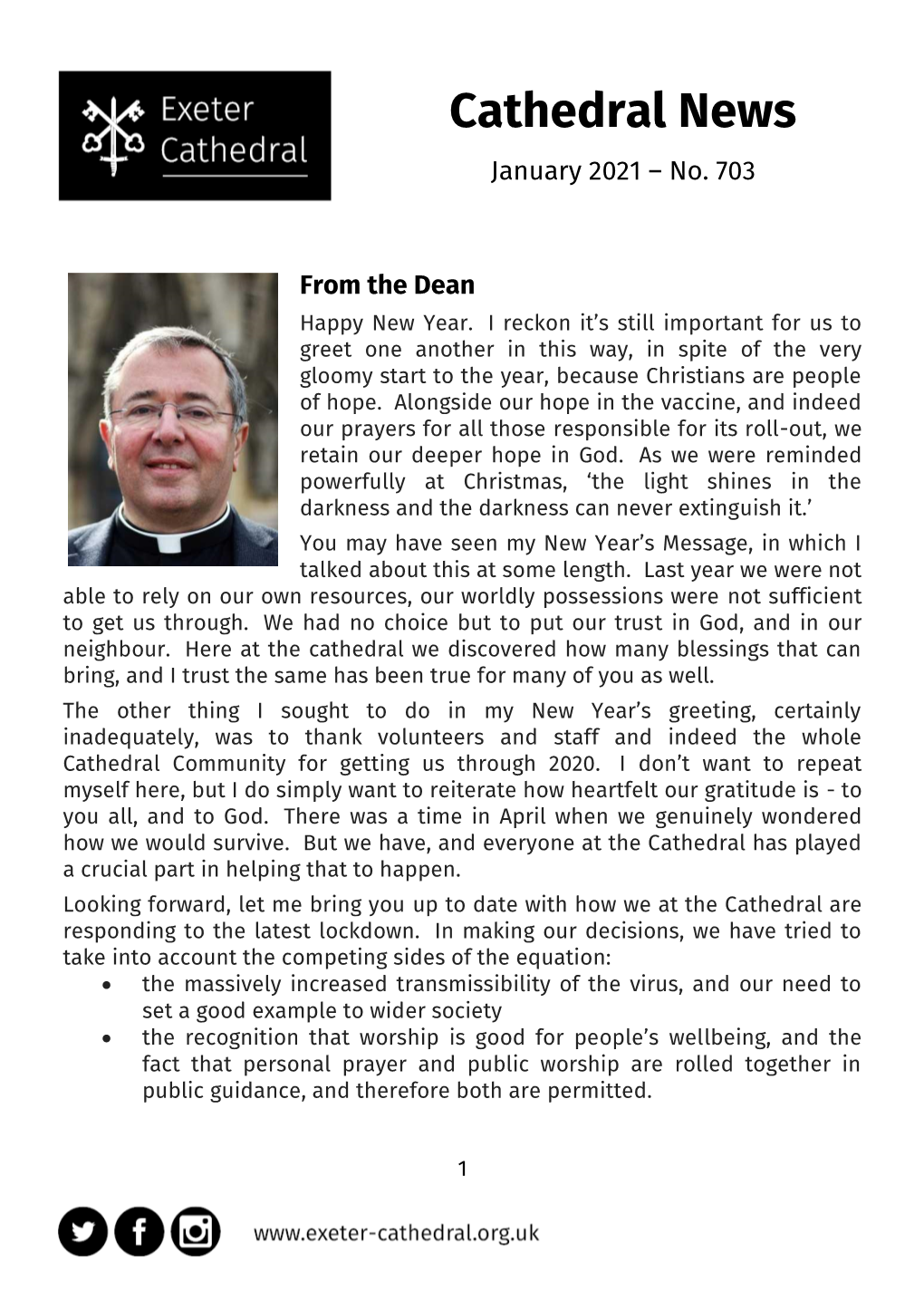 Download Cathedral News JANUARY 2021 Issue