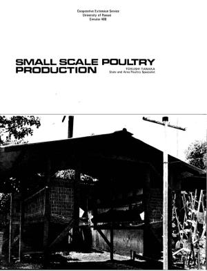 Small Scale Poultry Production