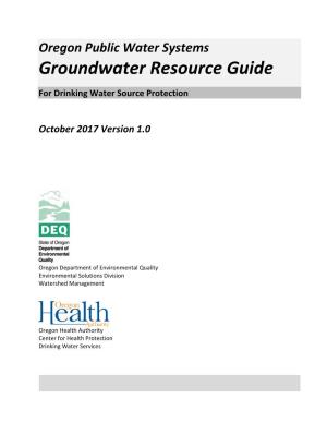 Groundwater Resource Guide