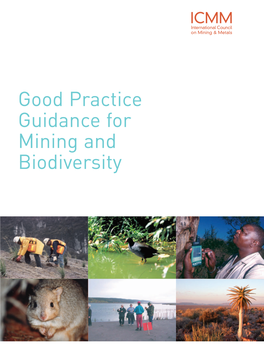 Good Practice Guidance for Mining and Biodiversity