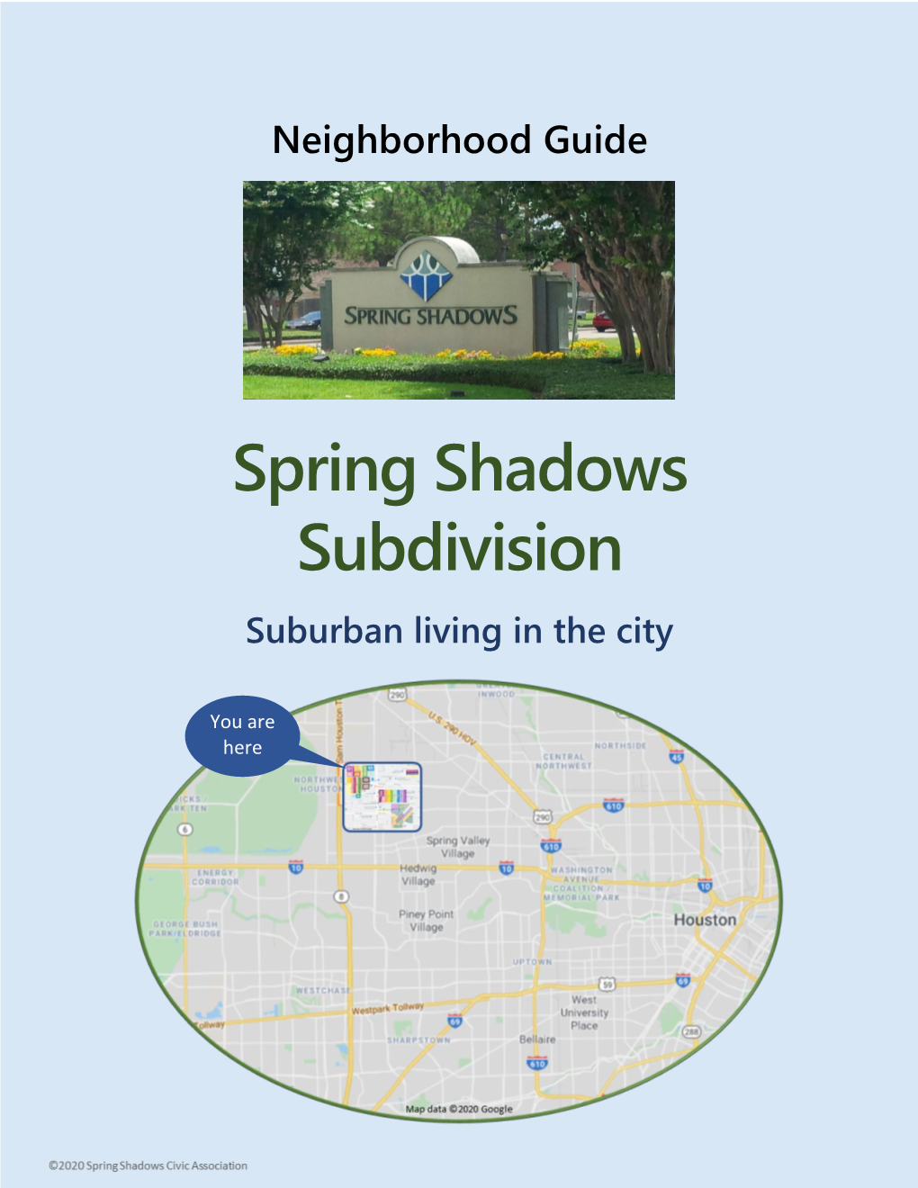 Spring Shadows Subdivision Suburban Living in the City