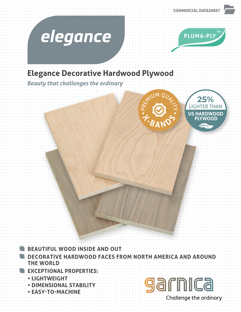 Elegance Decorative Hardwood Plywood X -BANDS