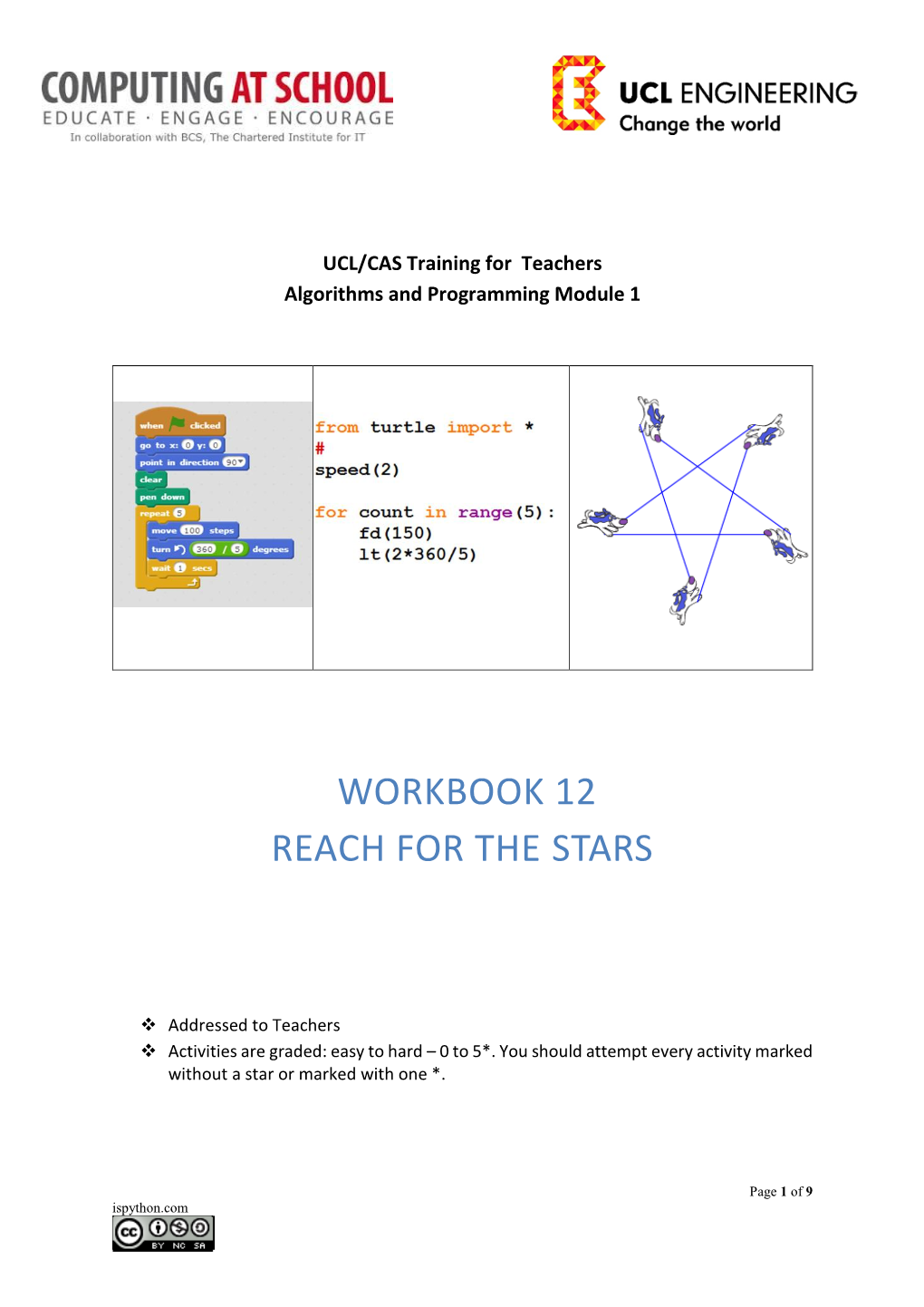 Workbook 12 Reach for the Stars