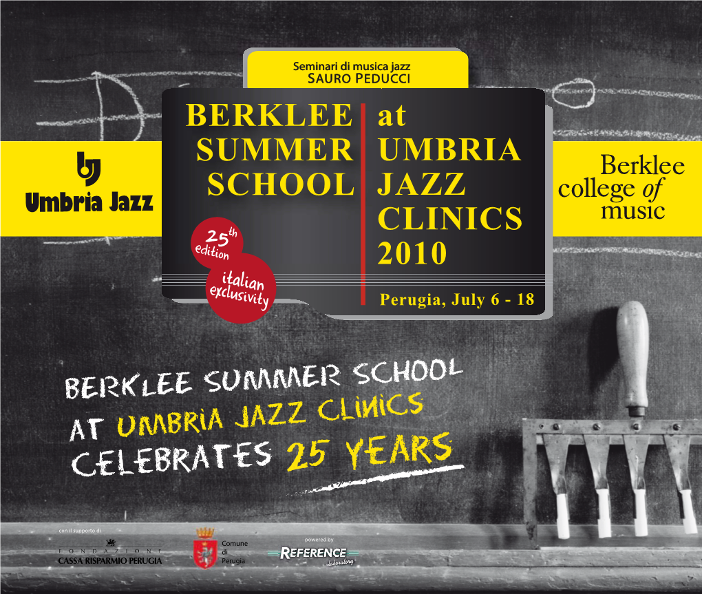 BERKLEE SUMMER SCHOOL at UMBRIA JAZZ CLINICS 2010