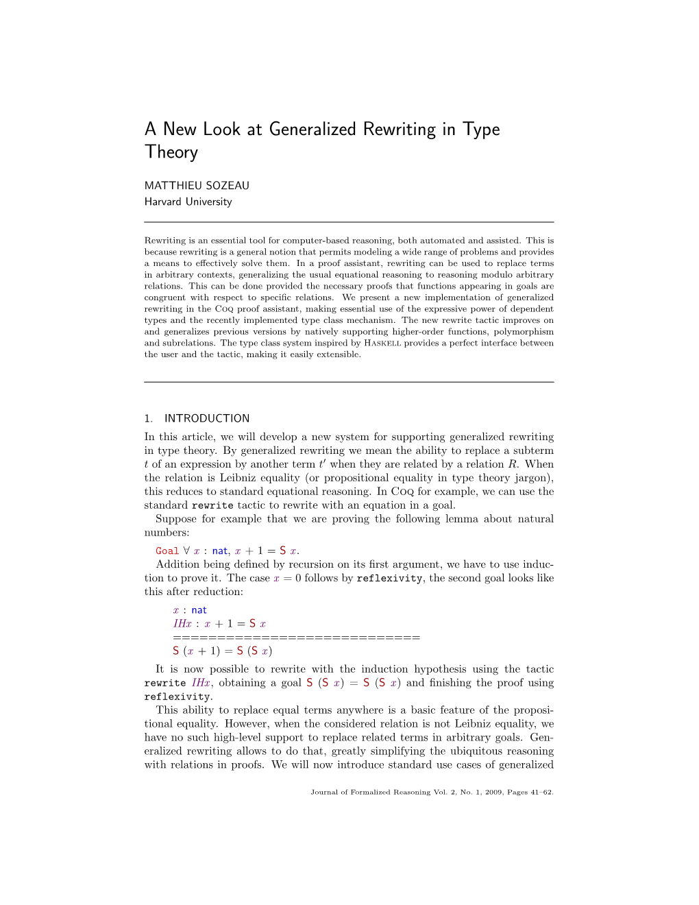 A New Look at Generalized Rewriting in Type Theory