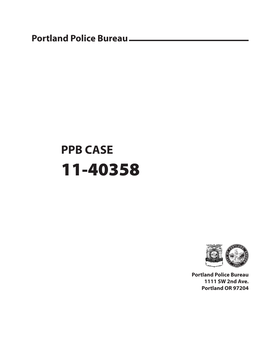Portland Police Bureau PPB CASE