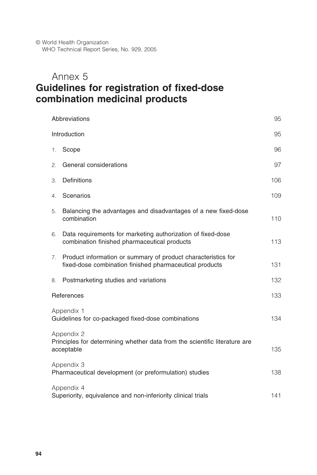 Annex 5 Guidelines for Registration of Fixed-Dose Combination Medicinal