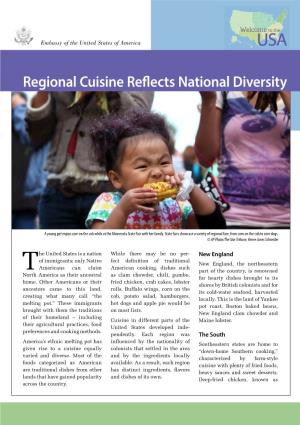 Welcome to the USA: Regional Cuisine Reflects National Diversity