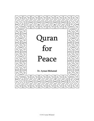 Quran for Peace?