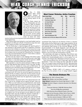 Head Coach Dennis Erickson