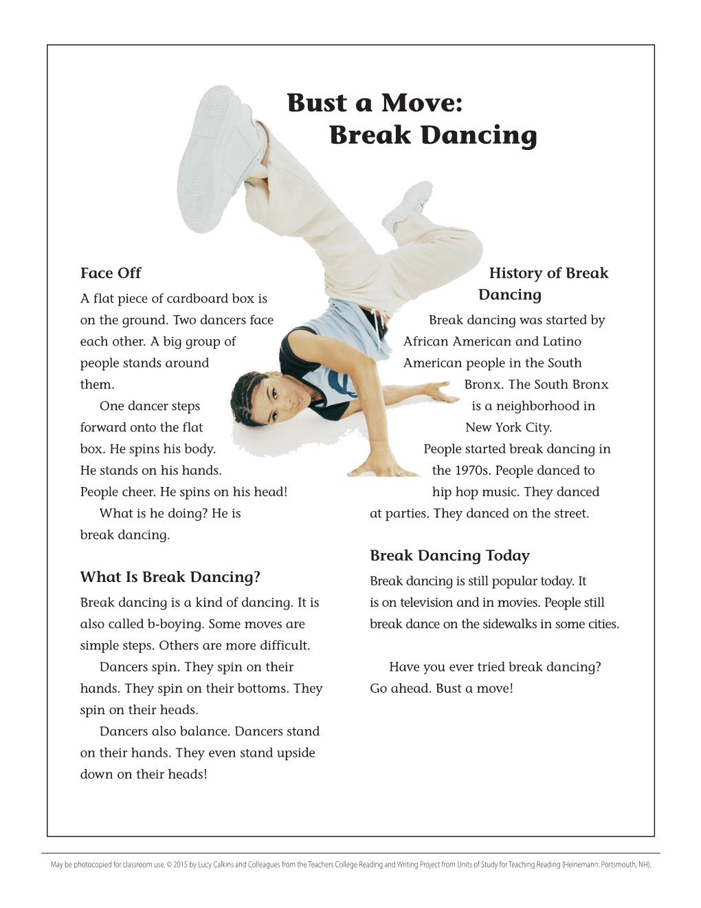 Bust a Move: Break Dancing
