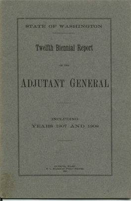 1907-1908 Adjutant General's Report