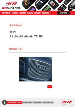 Audi A3, A4, A5, A6, A8, Tt, R8