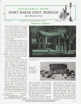 MARY BAKER EDDY MUSEUM and Historic Sites