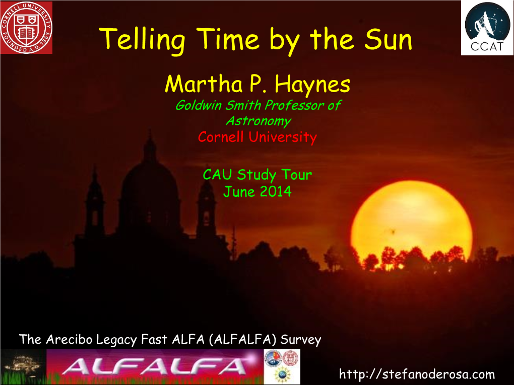 Telling Time by the Sun Martha P