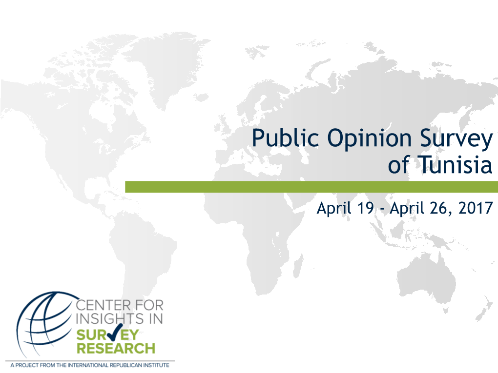 Public Opinion Survey of Tunisia