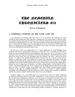 The Nemedian Chroniclers #18 [SS15]
