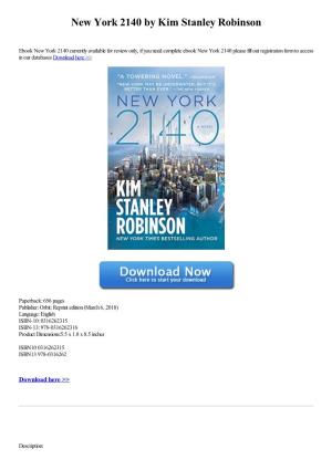 Download New York 2140 by Kim Stanley Robinson [PDF]