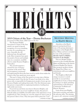 2015 Citizen of the Year — Donna Buchanan