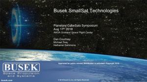 Busek Propulsion Systems