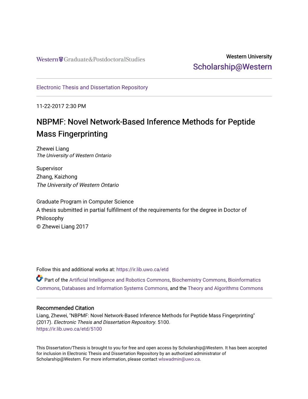 NBPMF: Novel Network-Based Inference Methods for Peptide Mass Fingerprinting
