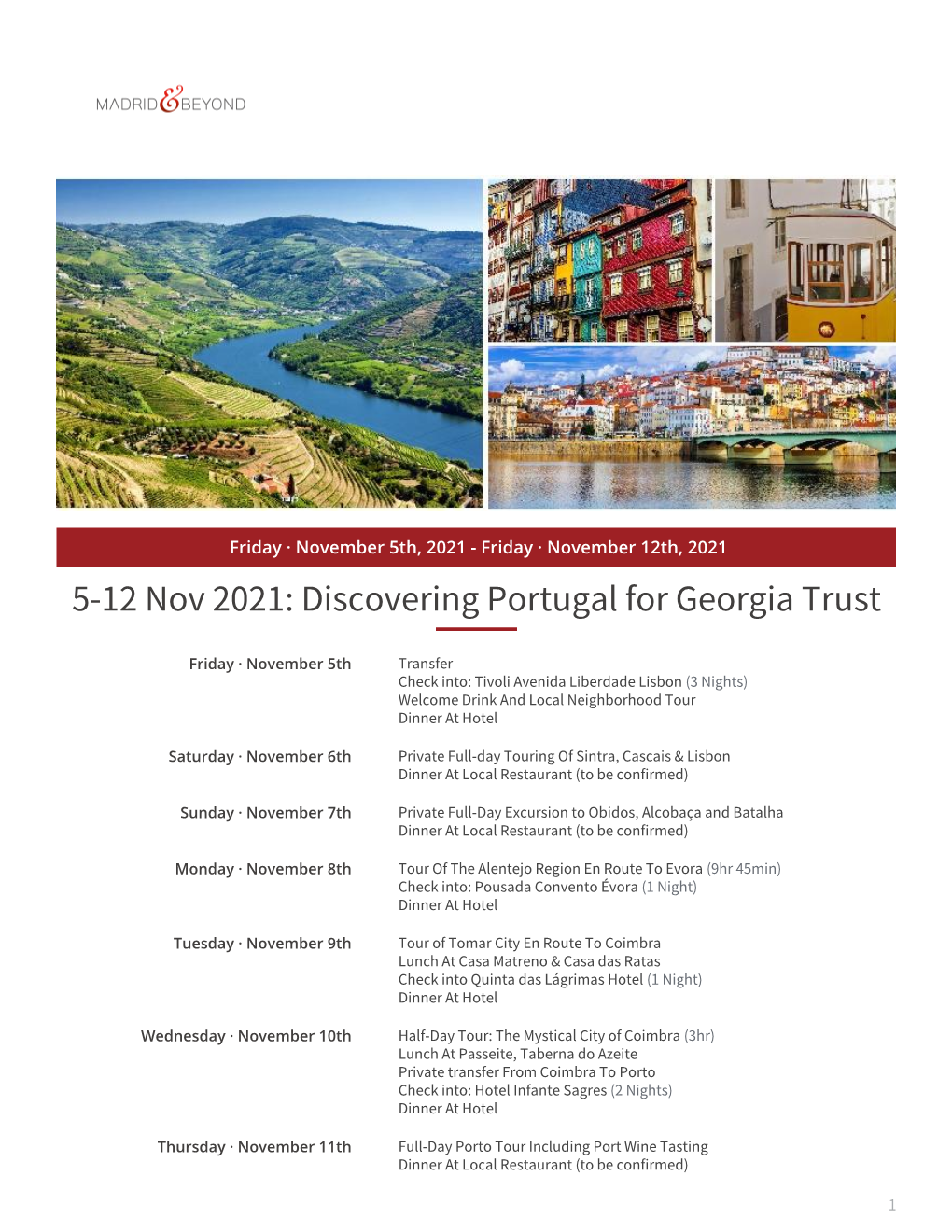 Discovering Portugal for Georgia Trust
