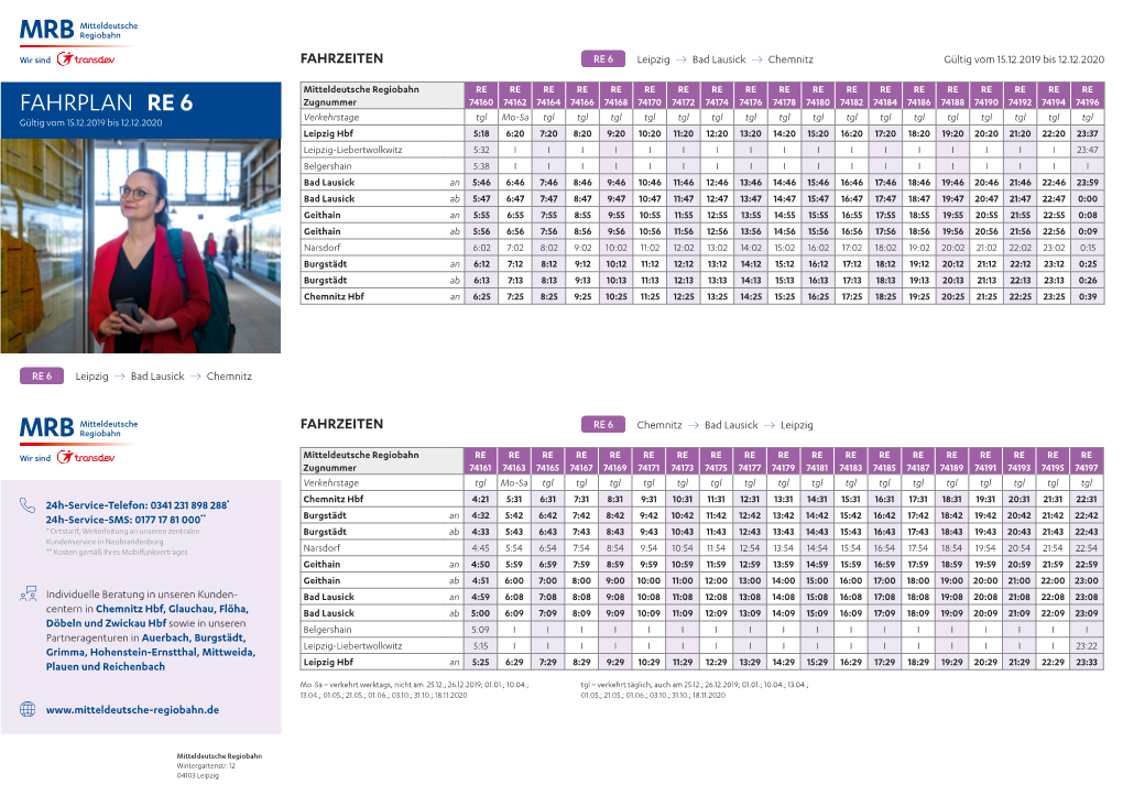 Fahrplan Re 6