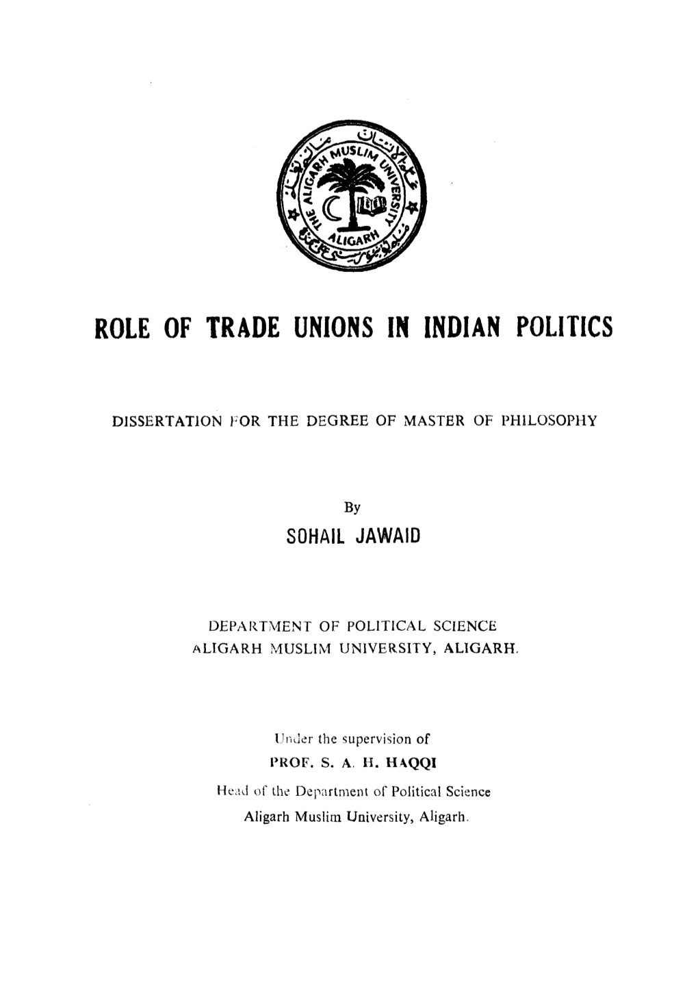 Role of Trade Unions in Indian Politics