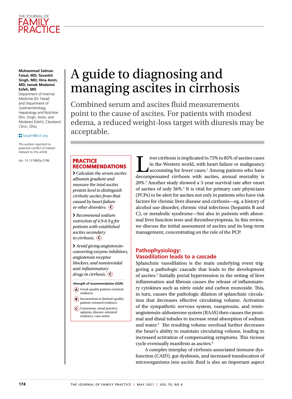 A Guide to Diagnosing and Managing Ascites in Cirrhosis